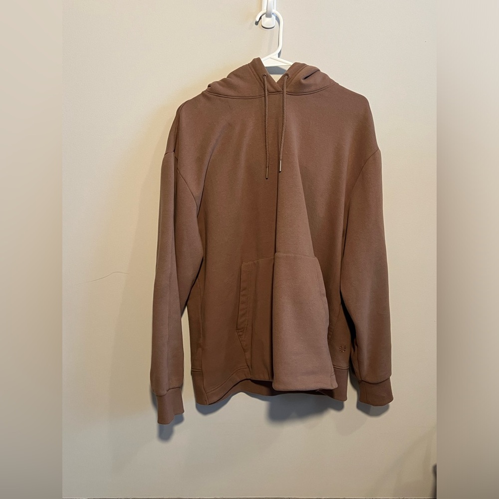 Athleta Retro plush II Brown Super Soft Athletic Hoodie Sweatshirt